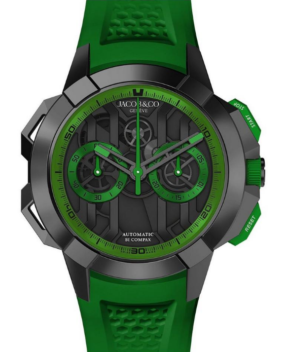 Fake Jacob & Co Epic X Chrono 44mm Titanium Green EC430.21.AA.AA.ABRUA watch